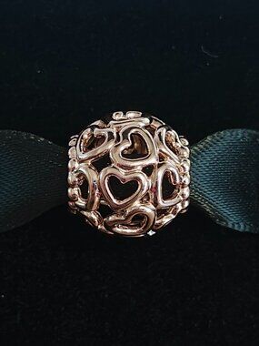 Authentic Pandora Rose Open Your Heart Charm 780964 New With Tags Openwork Love